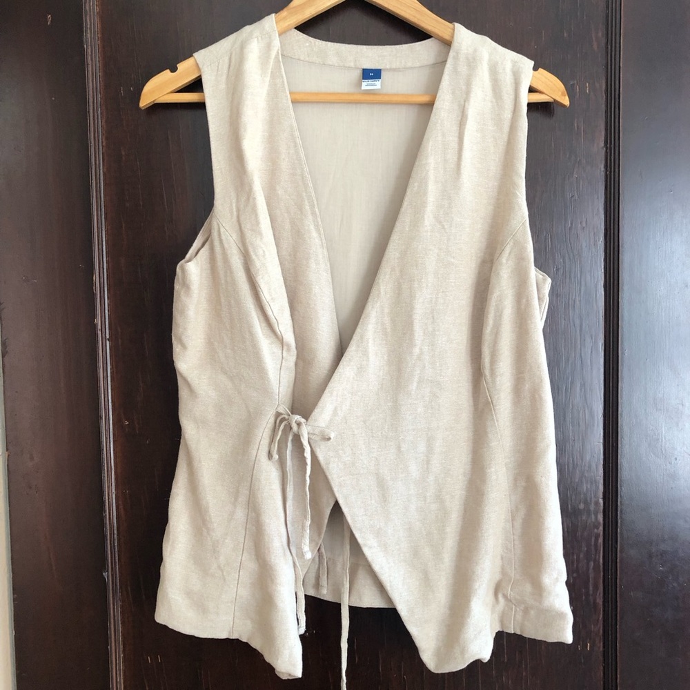 Linen Wrap Top